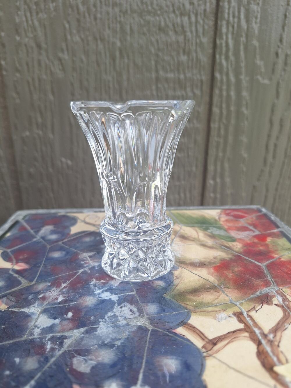 Vintage Clear Glass Toothpick Holder